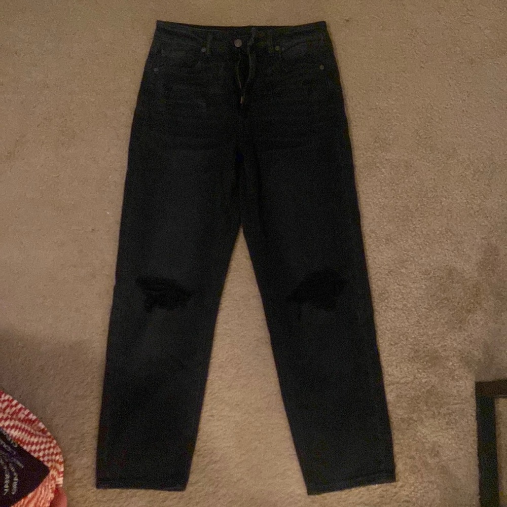 American eagle ripped jeans, black